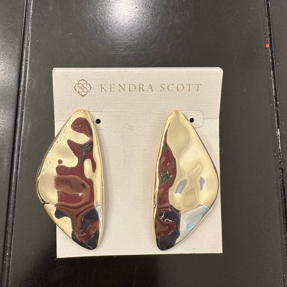 Kendra Scott Gold Statement Earrings